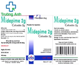 Midepime 2g - Thuốc điều trị nhiễm trùng xương khớp hiệu quả