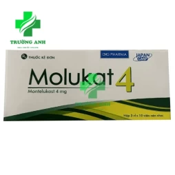 Molukat 4 DHG Pharma - Thuốc điều trị hen suyễn cho trẻ