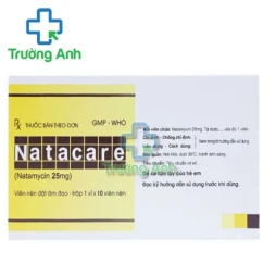 Natacina 25mg Pharbaco - Viên đặt âm đạo điều trị nhiễm nấm 