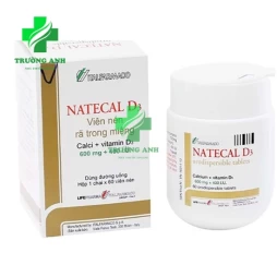 Natecal D3 Italfarmaco (viên nhai) - Viên bổ sung và phòng ngừa thiếu hụt vitamin D