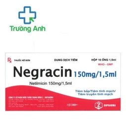 Negracin 150mg/1,5ml Dopharma - Giúp điều trị các bệnh nhiễm khuẩn