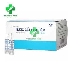 Nước cất pha tiêm 5ml Bidiphar - Dùng hòa tan các thuốc tiêm dạng bột