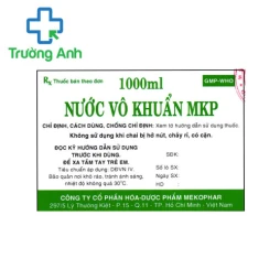 Nước vô khuẩn MKP - Dùng để hòa tan các thuốc tiêm bột