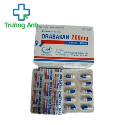 Orabakan 200mg Mipharmco - Thuốc điều trị nhiễm khuẩn đường tiết niệu