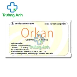 Orkan SoftCapsule 0,25mcg Young Poong Pharma - Thuốc điều trị loãng xương Hàn Quốc