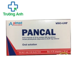 Pancal - Thuốc bổ sung calci, phòng còi xương hiệu quả của Apimed