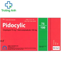 Pidocylic 75/100 - Dự phòng nghẽn mạch huyết khối như nhồi máu cơ tim
