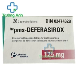Pms-Deferasirox 125mg - Điều trị ứ sắt mãn tính do truyền máu