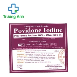 Povidone Iodine 10% 500ml F.T.Pharma (dd sát khuẩn) - Sát trùng hiệu quả