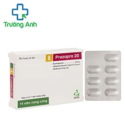 Prazopro 20mg - Giúp điều trị loét, trào ngược dạ dày, tá tràng