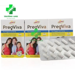 PregViva - Bổ sung nguyên tố sắt, acid folic, vitamin
