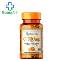 Puritans Pride C-500mg (100 viên) - Hỗ trợ bổ sung vitamin C cho cơ thể
