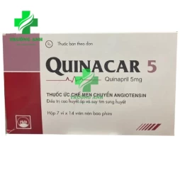 Quinacar 5 - Thuốc  điều trị tăng huyết áp vô căn hiệu quả