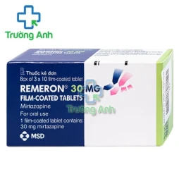 Remeron 30mg MSD - Thuốc điều trị bệnh trầm cảm hiệu quả