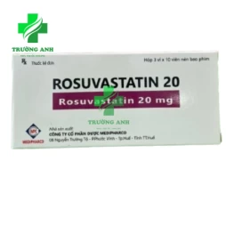 Rosuvastatin 20 Medipharco - Thuốc dự phòng tai biến tim mạch