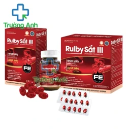 Rulby Sắt III - Giúp bổ sung sắt giảm nguy cơ thiếu máu hiệu quả