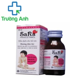 Sara for children 250mg/5ml (hương cam) - Thuốc hạ sốt, giảm đau