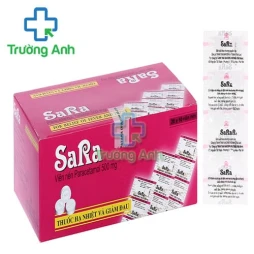 Sara (viên) 500mg - Thuốc giảm đau hạ sốt từ nhẹ đến vừa