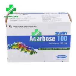 SaVi Acarbose 100 - Thuốc điều trị đái tháo đường không kiểm soát