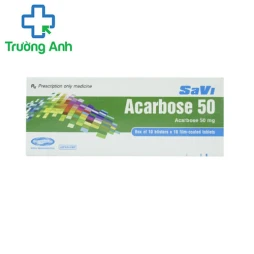 SaVi Acarbose 50 - Điều trị đái tháo đường tuýp 2 hiệu quả