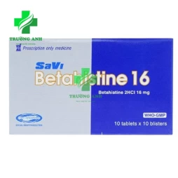 SAVI BETAHISTINE 16 - Điều trị bệnh chóng mặt, ù tai hiệu quả