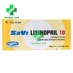 SaVi Lisinopril 10 - Thuốc điều trị tăng huyết áp hiệu quả