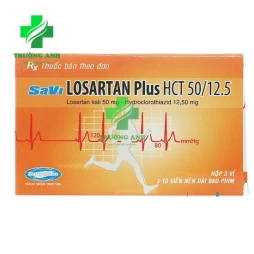 Savi Losartan plus HCT 50/12.5 - Thuốc điều trị tăng huyết áp hiệu quả