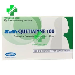 SaVi Quetiapine 100 - Thuốc điều trị tâm thần phân liệt hiệu quả