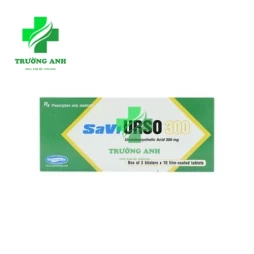 SAVI URSO 300 -Thuốc điều trị sỏi mật, viêm đường túi mật 