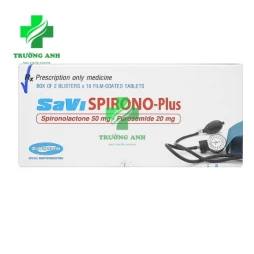 Savispirono-Plus - Thuốc điều trị tăng huyết áp, suy tim hiệu quả