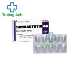 Simvastatin 40 Mebiphar - Thuốc điều trị tăng cholesterol máu