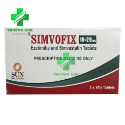 Simvofix 10/20mg Sun Pharma - Thuốc điều trị tăng cholesterol