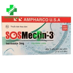 SOS MECTIN-3 - Thuốc tẩy giun chỉ, giun lươn hiệu quả