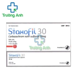 Staxofil 30 Pharbaco - Thuốc điều trị xuất huyết, cầm máu hiệu quả
