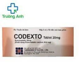 Codexto tablet 20mg - Thuốc điều trị tăng Cholesterol trong máu