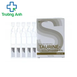 Taurine Solopharm 20 ống 4% - Hỗ trợ điều trị các bệnh về mắt