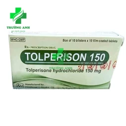 Tolperison 150mg Khapharco - Điều trị co cứng sau đột quỵ hiệu quả