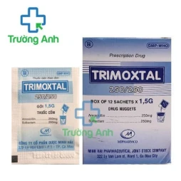 Trimoxtal 250/250 cốm - Thuốc điều trị viêm phổi, viêm phế quản