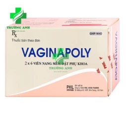Vaginapoly Phil Inter Pharma - Viên đặt điều trị viêm âm đạo hiệu quả
