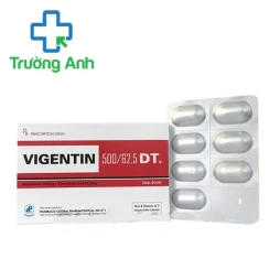 Vigentin 500/62,5 DT. Pharbaco - Thuốc điều trị bệnh nhiễm khuẩn