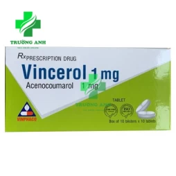 Vincerol 1mg - Thuốc điều trị bệnh tim của Vinpharco