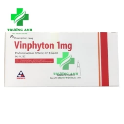 Vinphyton 1mg Vinphaco - Thuốc phòng và điều trị xuất huyết  