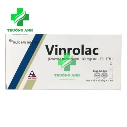 Vinrolac 30mg/2ml - Thuốc giảm đau sau phẫu thuật của Vinphaco