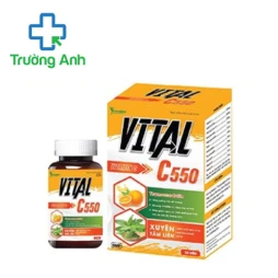 Vital C550 Vgas - Hỗ trợ giảm nguy cơ viêm họng, viêm phế quản