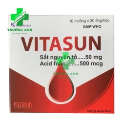 Vitasun - Phòng và điều trị thiếu máu hiệu quả của Medisun