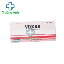 Vixcar 75mg BV Pharma - Chống huyết khối do xơ vữa động mạch
