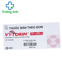 Vytorin 10/20 mg - Thuốc điều trị giảm cholesterol toàn phần