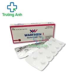 Warfarin 1 SPM - Thuốc điều trị nghẽn mạch và nhồi máu cơ tim 