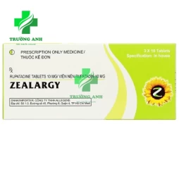 ZEALARGY 10mg - Điều trị viêm mũi dị ứng, mề đay của Ấn Độ