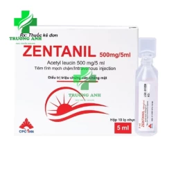 Zentanil 500mg/5ml - Ðiều trị triệu chứng chóng mặt hiệu quả